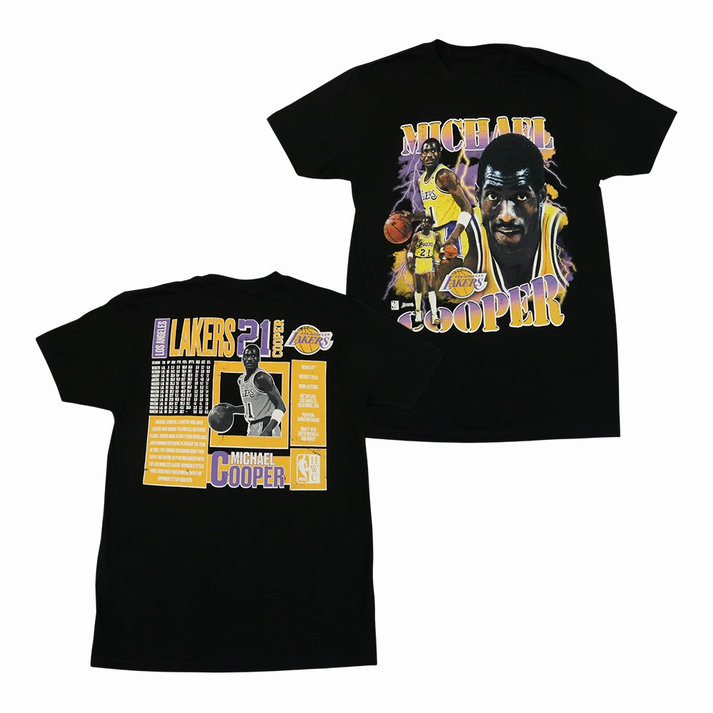 Lakers Michael Cooper Stat T-Shirt Los Angeles Lakers Clothes Basketball Lover Gift Idea