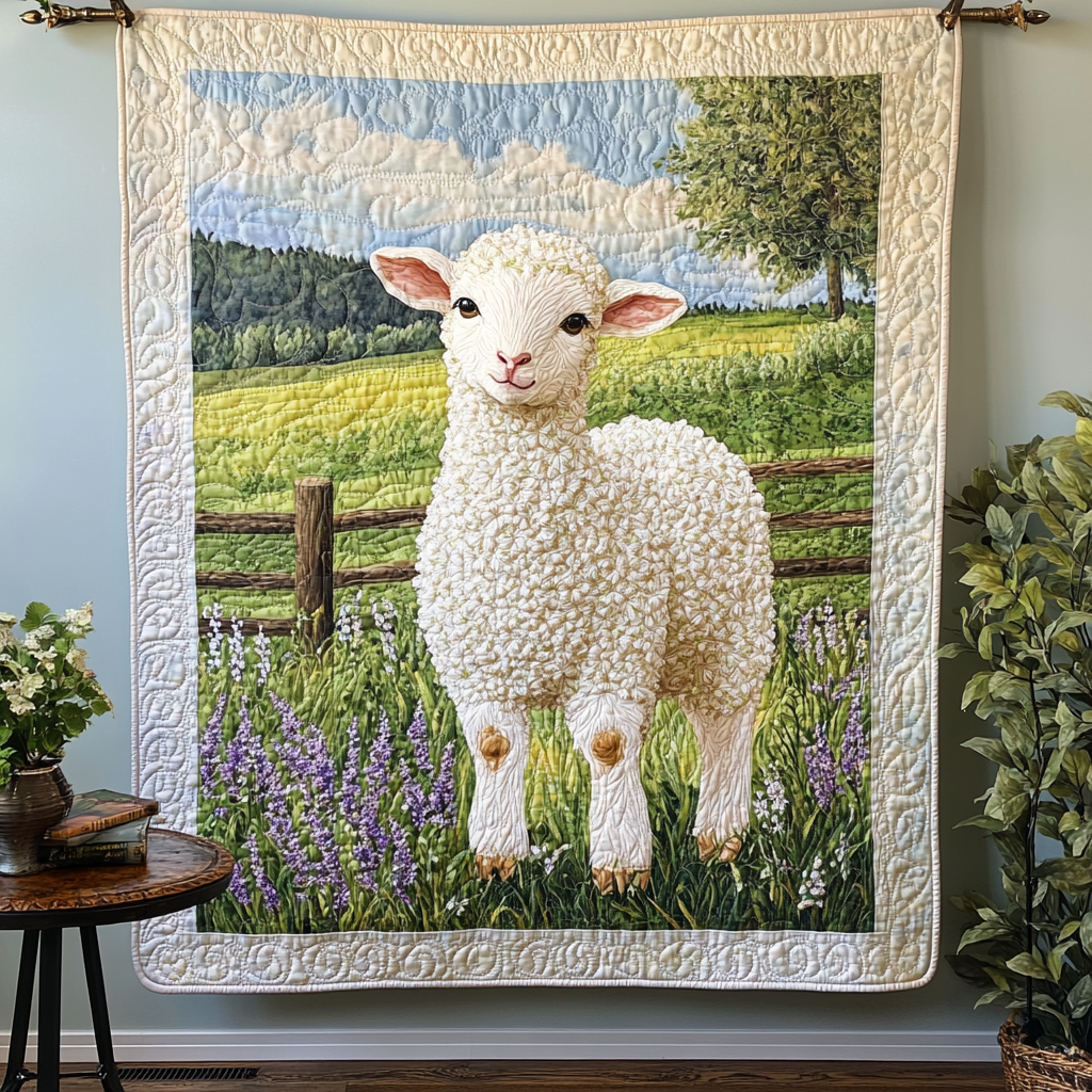 Lamb Comfort Quilted Blanket Gifts For Sheep Lovers