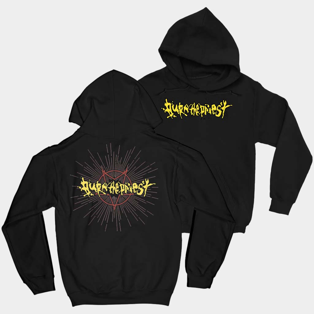 Lamb Of God Merch Burn The Priest Logo Hoodie Gifts For Music Lovers