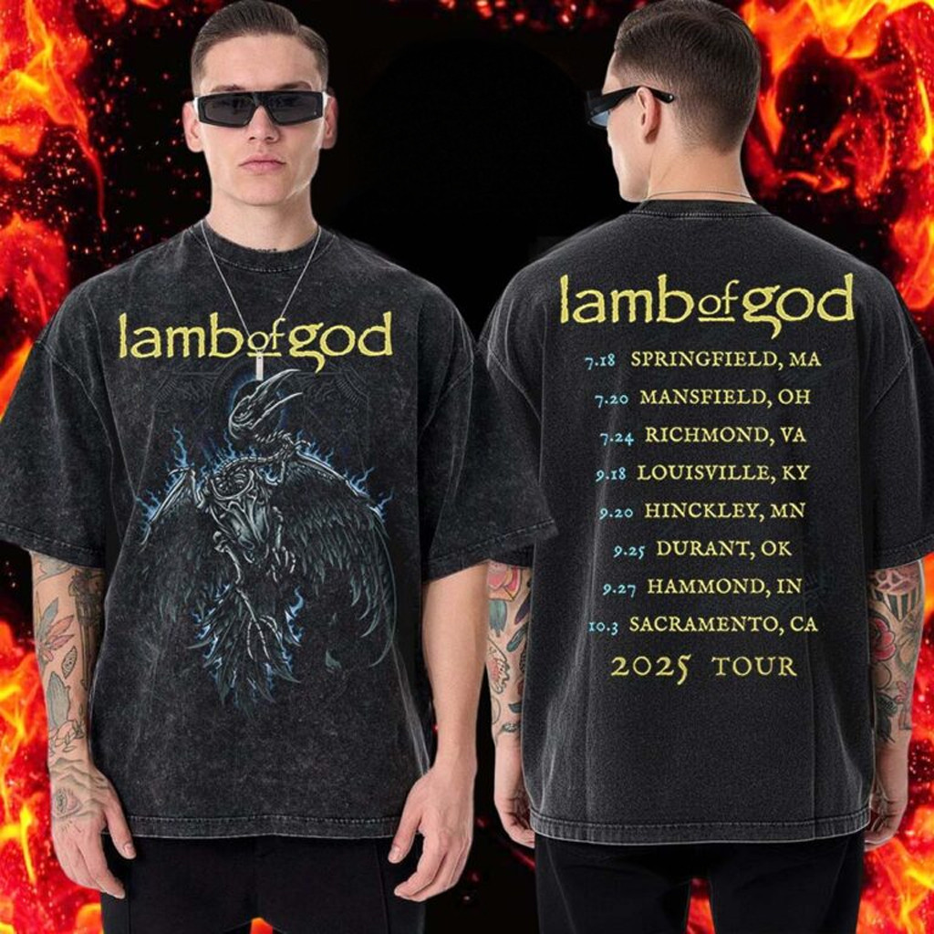 Lamb Of God Merch Headbangers Boat 2025 Collection Electric Admat Itin T-Shirt Gifts For Fans