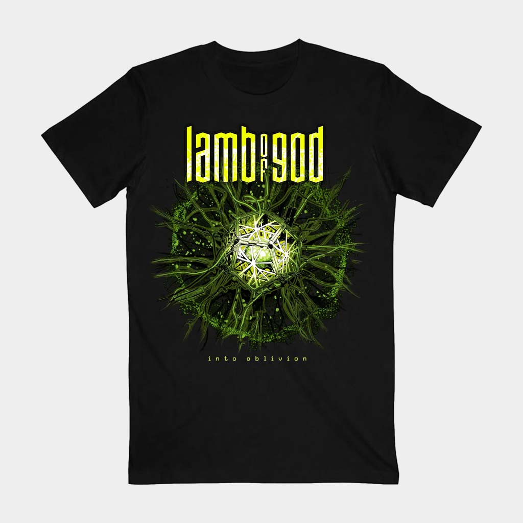 Lamb Of God Merch Into Oblivion Burst Black T-Shirt Gifts For Band Fans