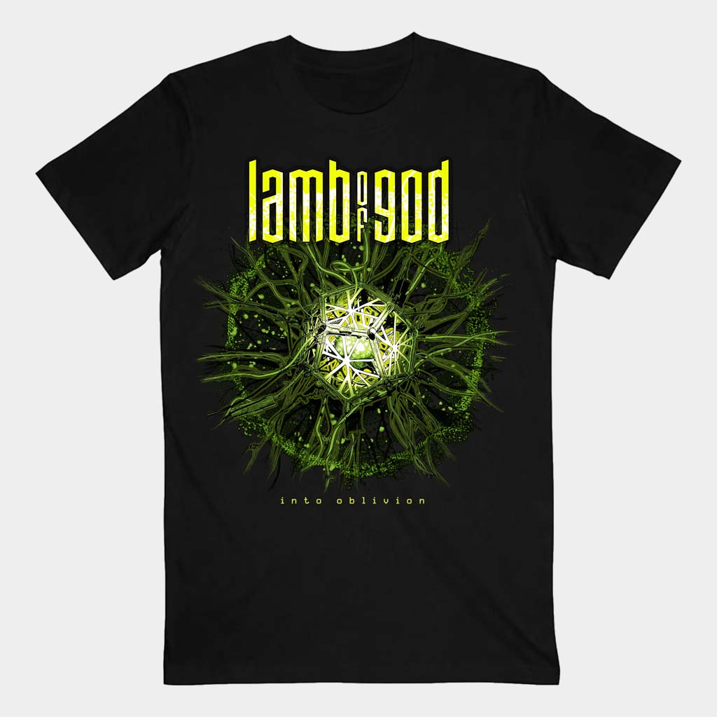 Lamb Of God Merch Into Oblivion Burst Black T-Shirt Presents For Him