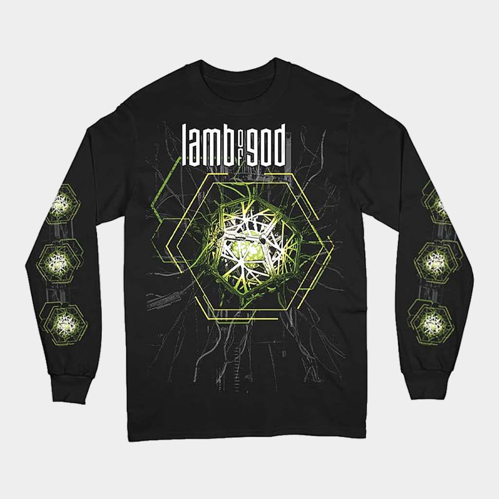 Lamb Of God Merch Into Oblivion Hexagon Long Sleeve T-Shirt Best Gifts For Band Fans