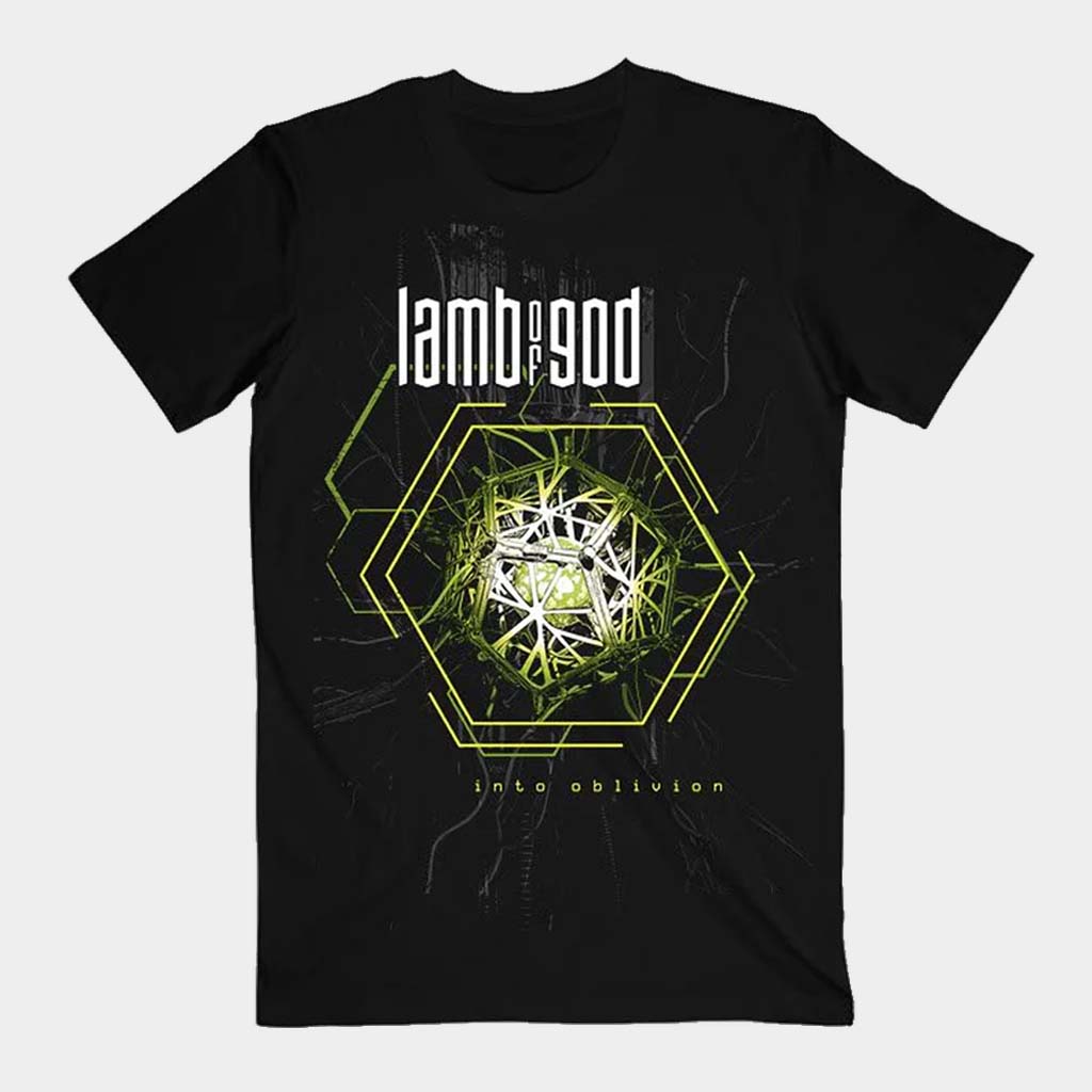 Lamb Of God Merch Into Oblivion Hexagon T-Shirt Best Gifts For Band Fans
