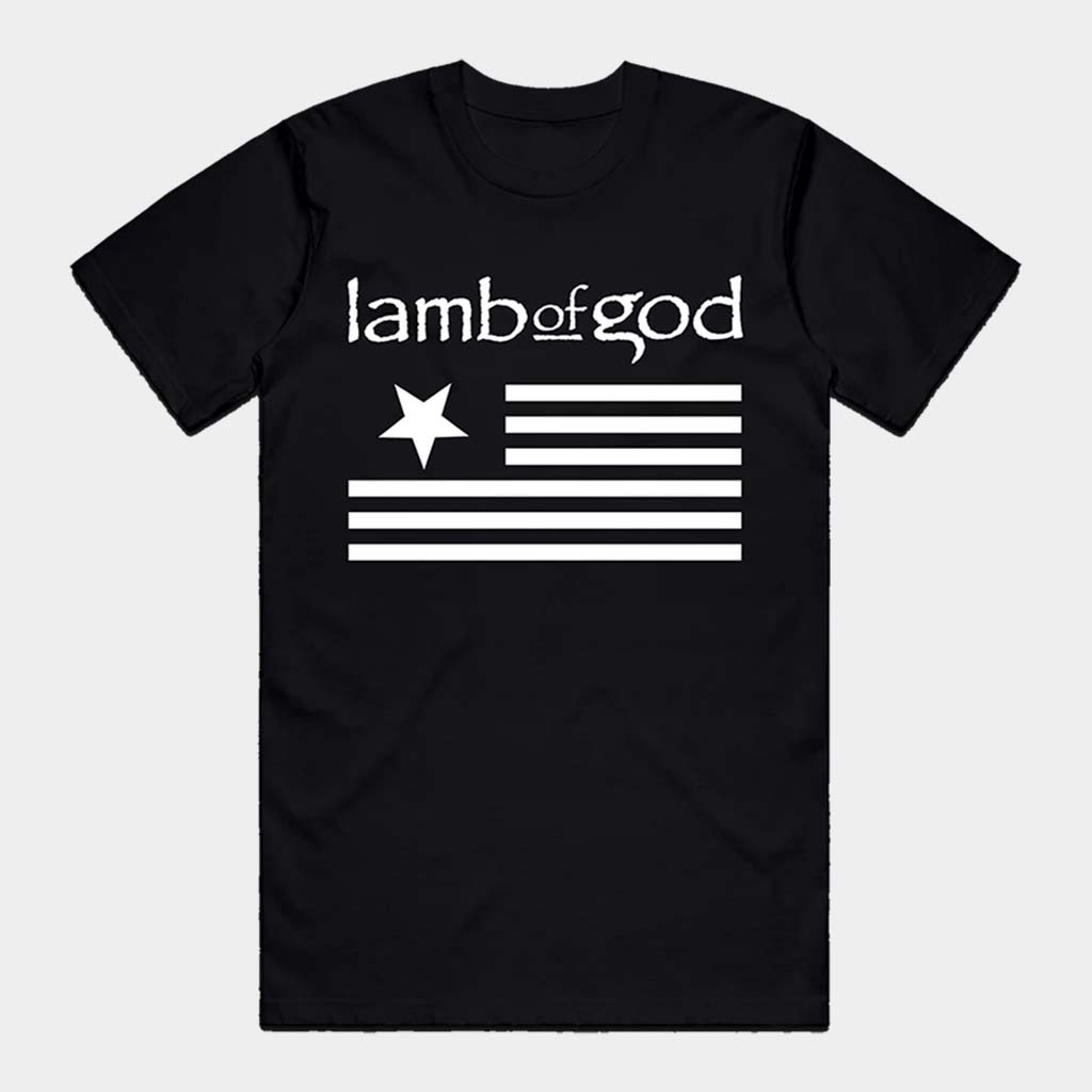 Lamb Of God Merch LOG Flag T-Shirt Gift Ideas For Husband