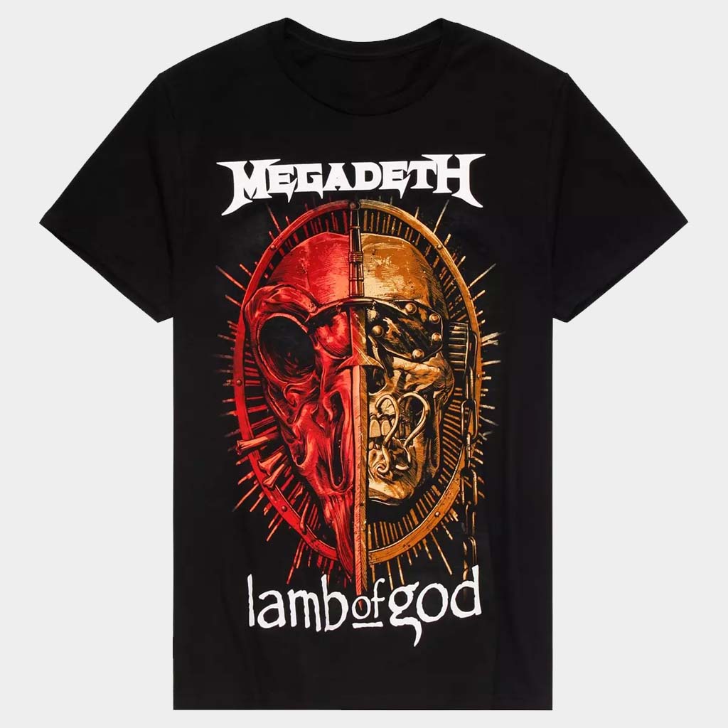 Lamb Of God Merch Megadeth And Lamb Of God Metal Tour T-Shirt Good Gifts For Boyfriend