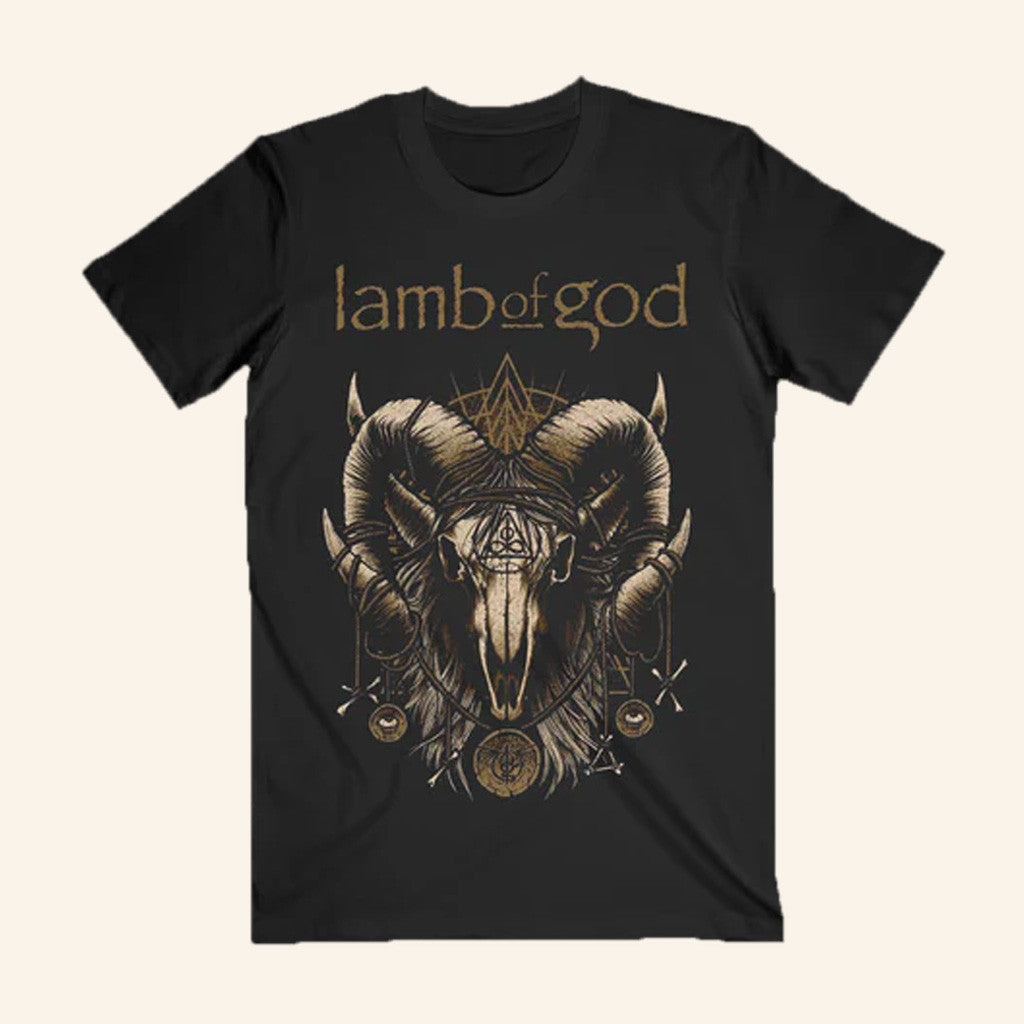 Lamb Of God Merch Ram Skull Black T-Shirt Gifts For Father Lamb Of God Merch Ram Skull Black T-Shirt Gifts For Father