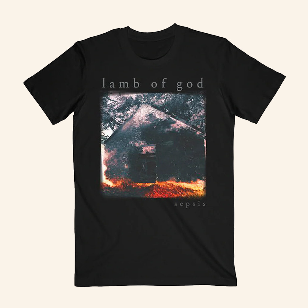 Lamb Of God Merch Sepsis Cover Black T-Shirt Music Lover Gifts For Him Lamb Of God Merch Sepsis Cover Black T-Shirt Music Lover Gifts For Him