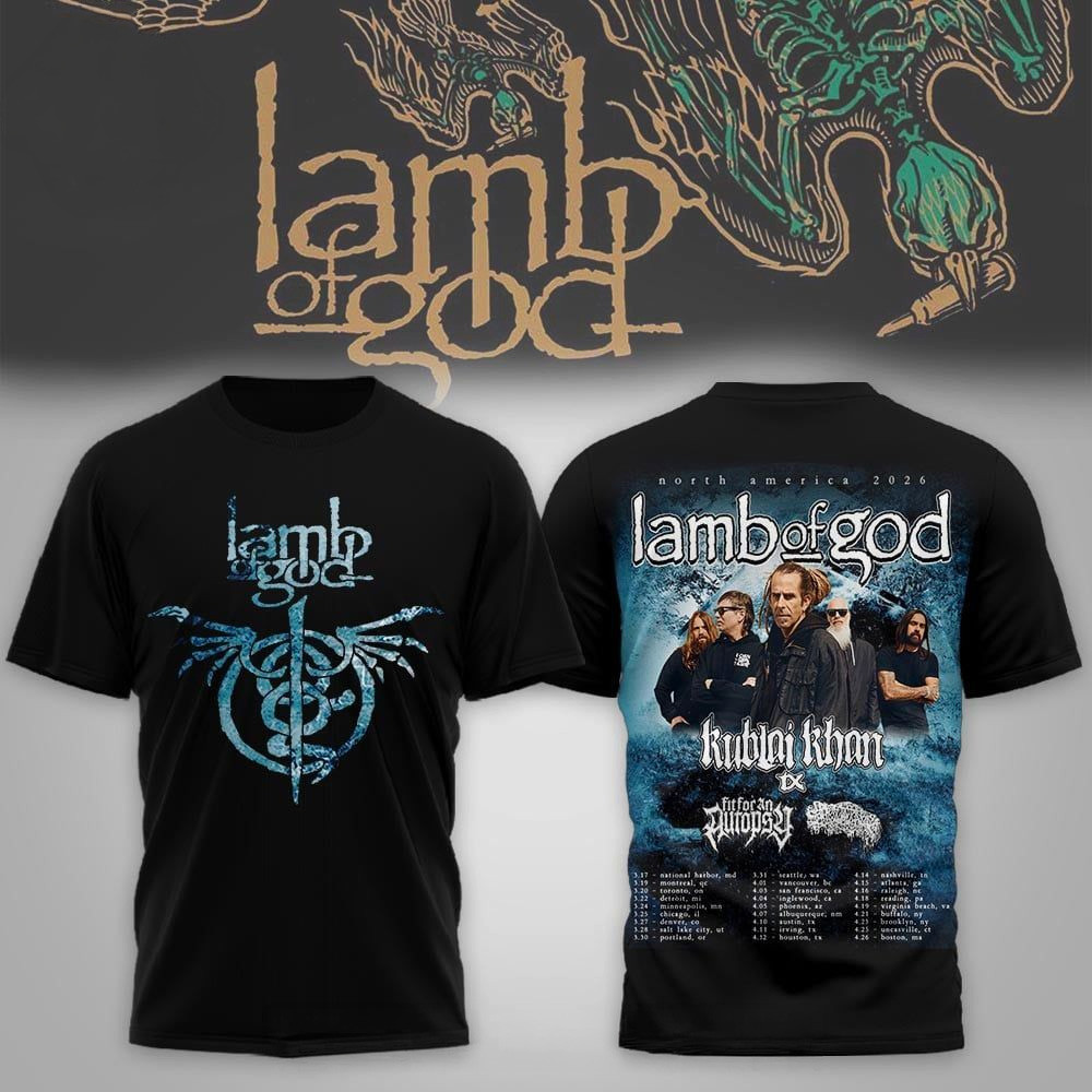 Lamb Of God North America 2026 Tour T-Shirt Lamb Of God Merch Gift For Band Fans