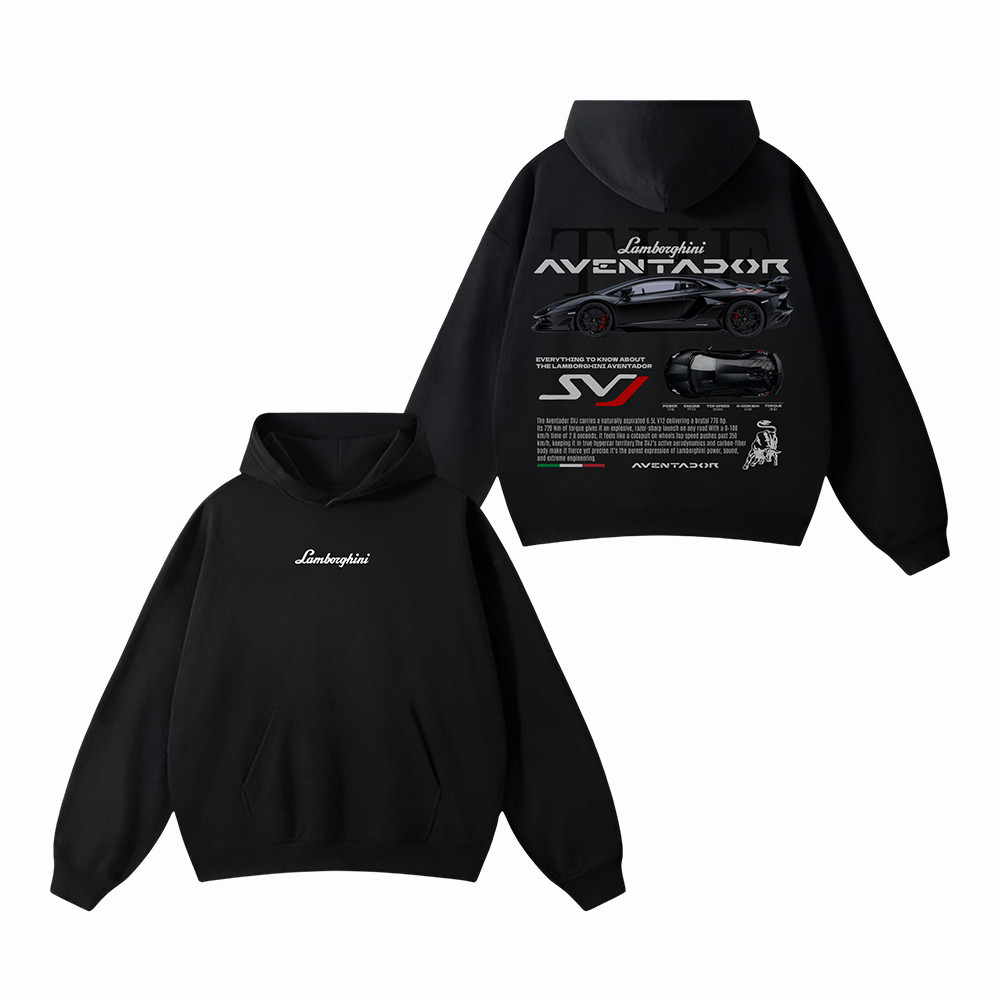 Lamborghini Aventador SVJ Hoodie Aventador SVJ Inspired Hoodie Car Gift for Husband