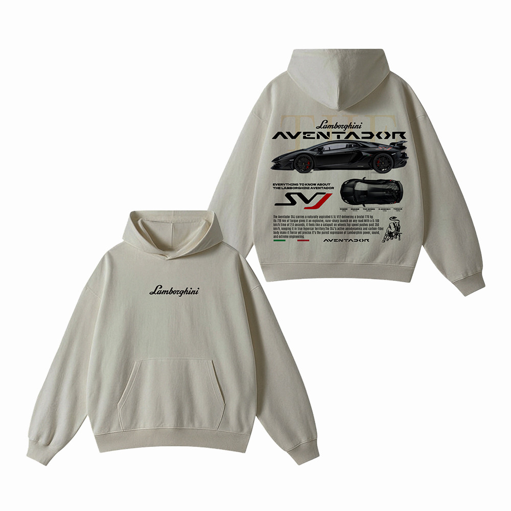 Lamborghini Aventador SVJ Hoodie Lamborghini Supercar Racing Hoodie Gift for Boyfriend
