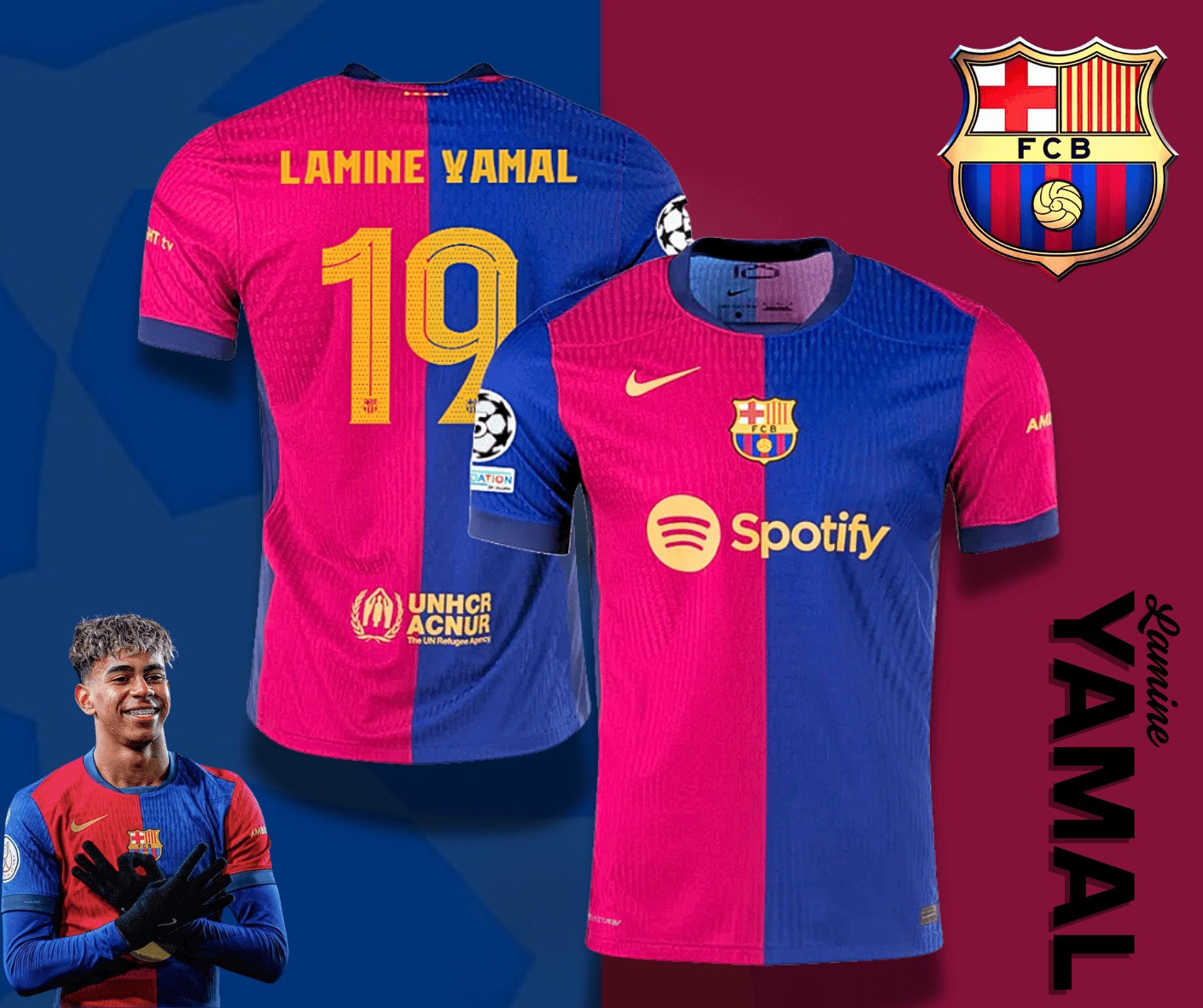 Lamine Yamal #19 T-Shirt 1 Gift For Football Fans