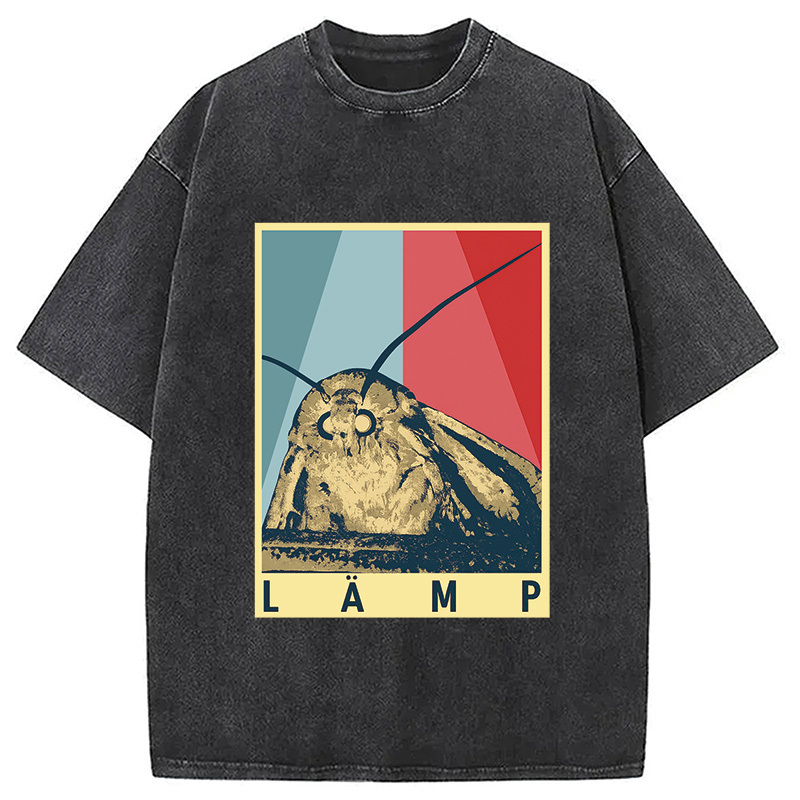 LAMP Washed T-Shirt Classic Graphic Fashion Tee Gifts For BFF