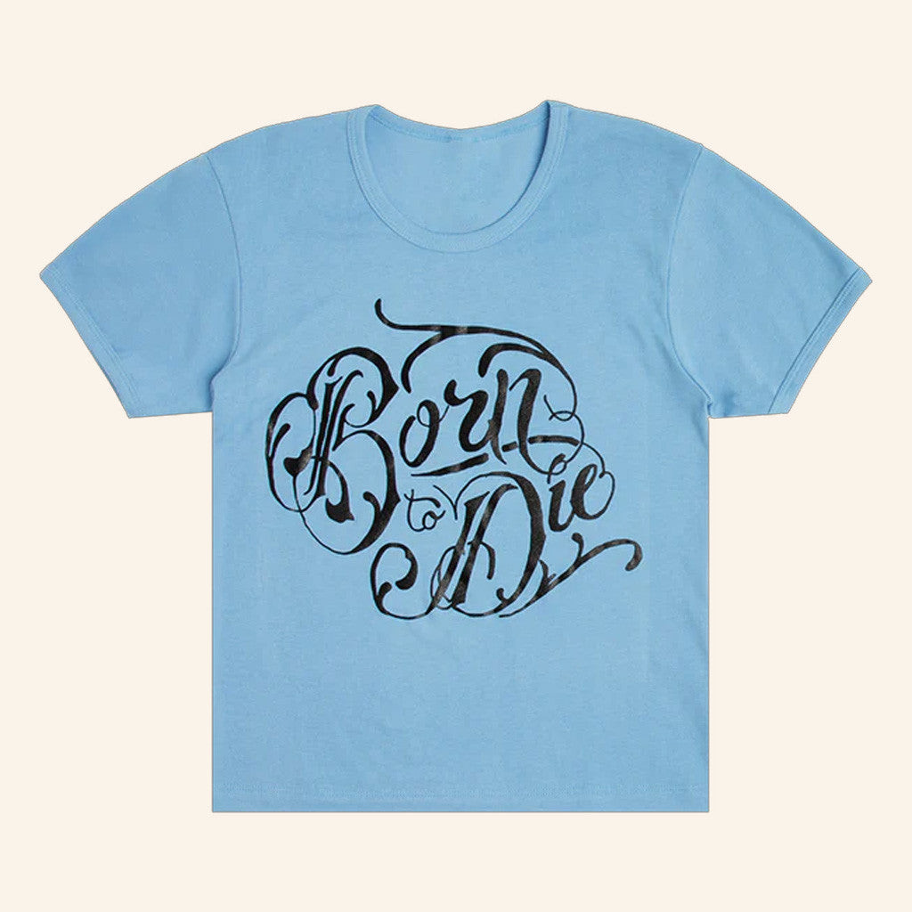 Lana Del Rey Merch Born To Die Blue Cropped T-Shirt Gift For Her Lana Del Rey Merch Born To Die Blue Cropped T-Shirt Gift For Her