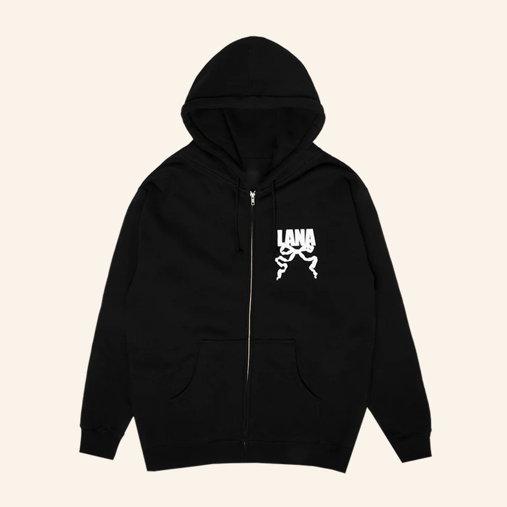 Lana Del Rey Merch Logo Black Zip Hoodie Presents For Music Lovers