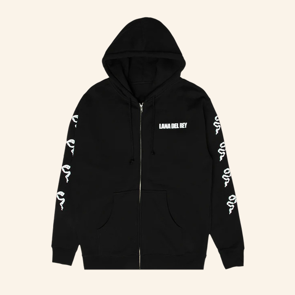 Lana Del Rey Merch Ribbon Zip Hoodie Christmas Ideas For Girlfriend