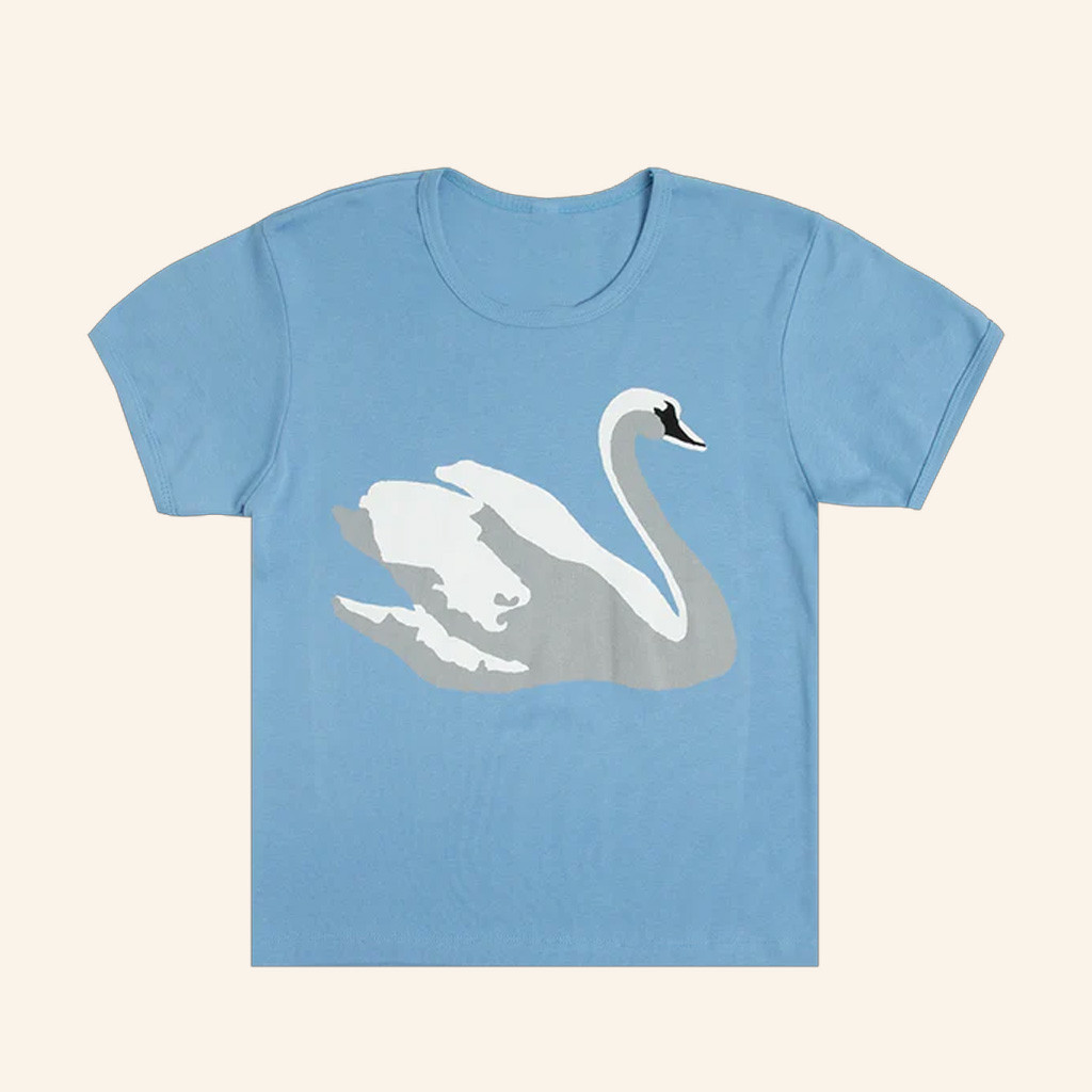 Lana Del Rey Merch Swan Cropped Shirt Christmas Present For Wife Lana Del Rey Merch Swan Cropped Shirt Christmas Present For Wife