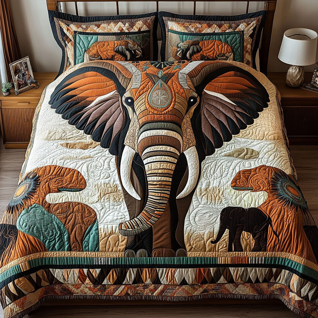 Land of Giants Quilted Bedding Set Xmas Holiday Duvet Cover Set Good Native American Themed Gifts