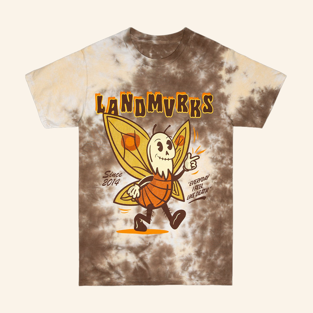 Landmvrks Merch Bug Tie Dye T-Shirt Presents For Music Lovers