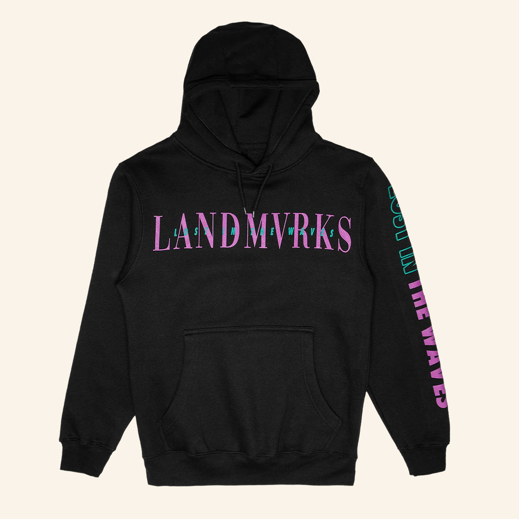 Landmvrks Merch Lost In The Waves Black Hoodie Gifts For Music Lovers