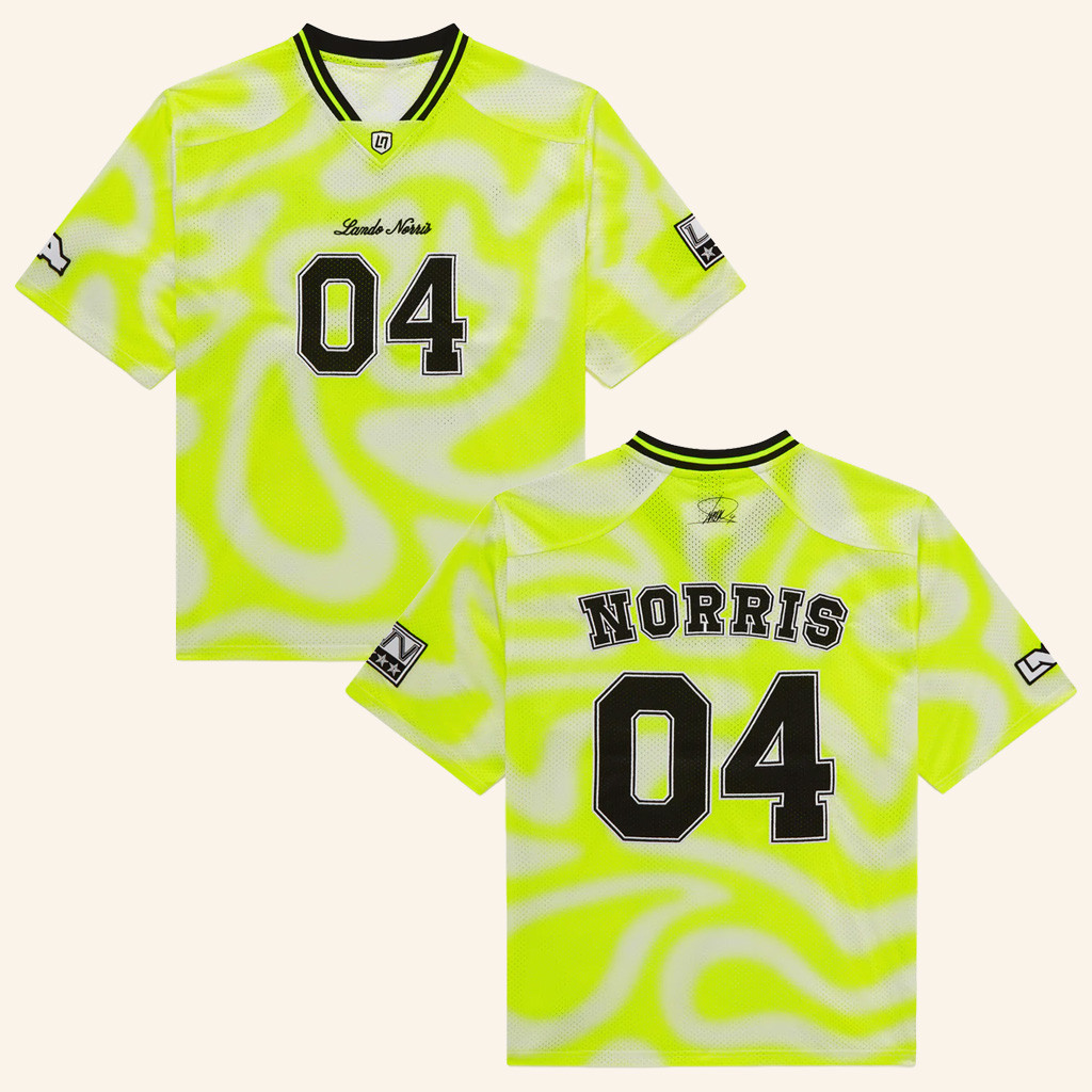 Lando Norris Merch Grandstand American Football Jersey Gifts For Husband Racing Lovers