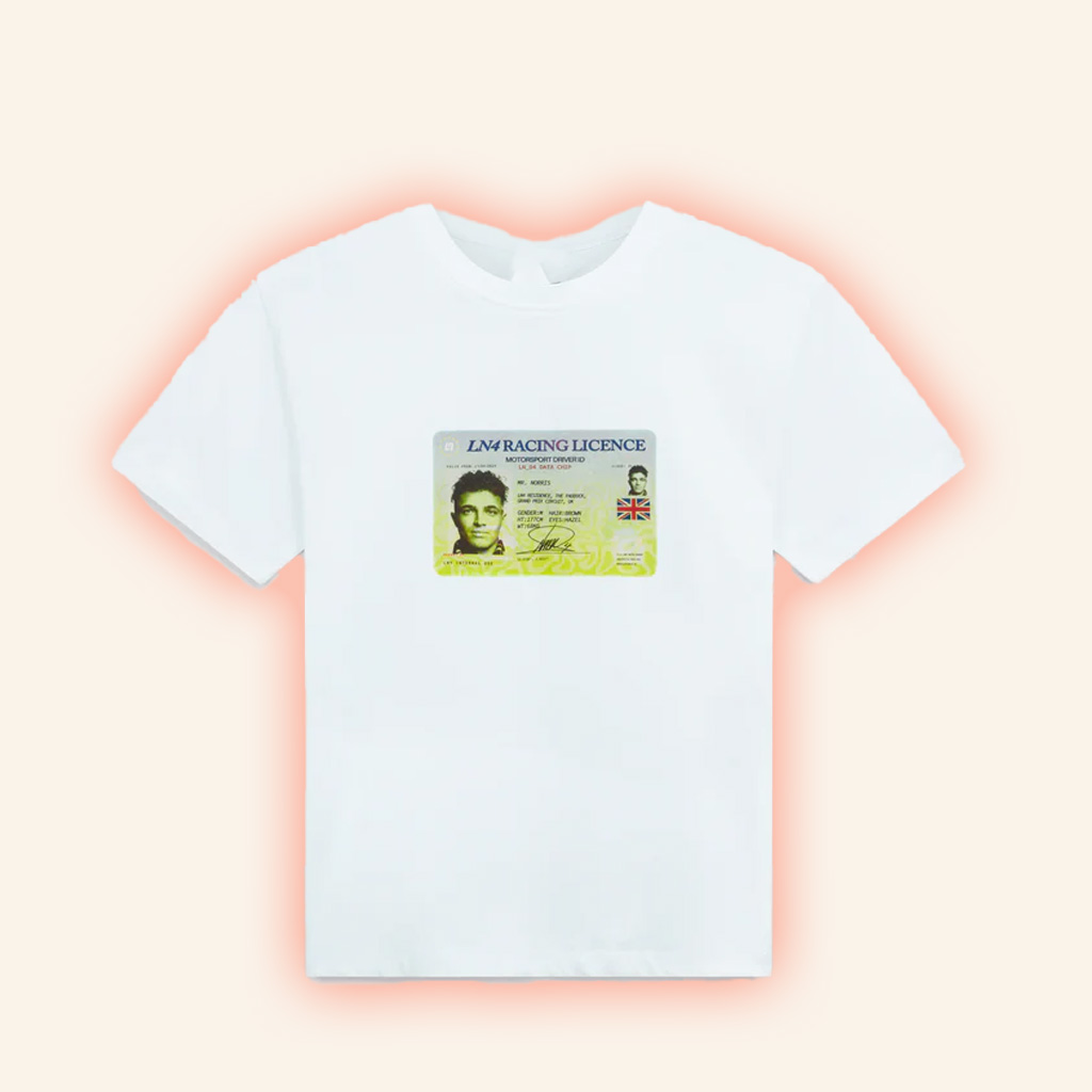 Lando Norris Merch Lando Licence Fitted T-Shirt White Gift Ideas For Race Car Fans Lando Norris Merch Lando Licence Fitted T-Shirt White Gift Ideas For Race Car Fans
