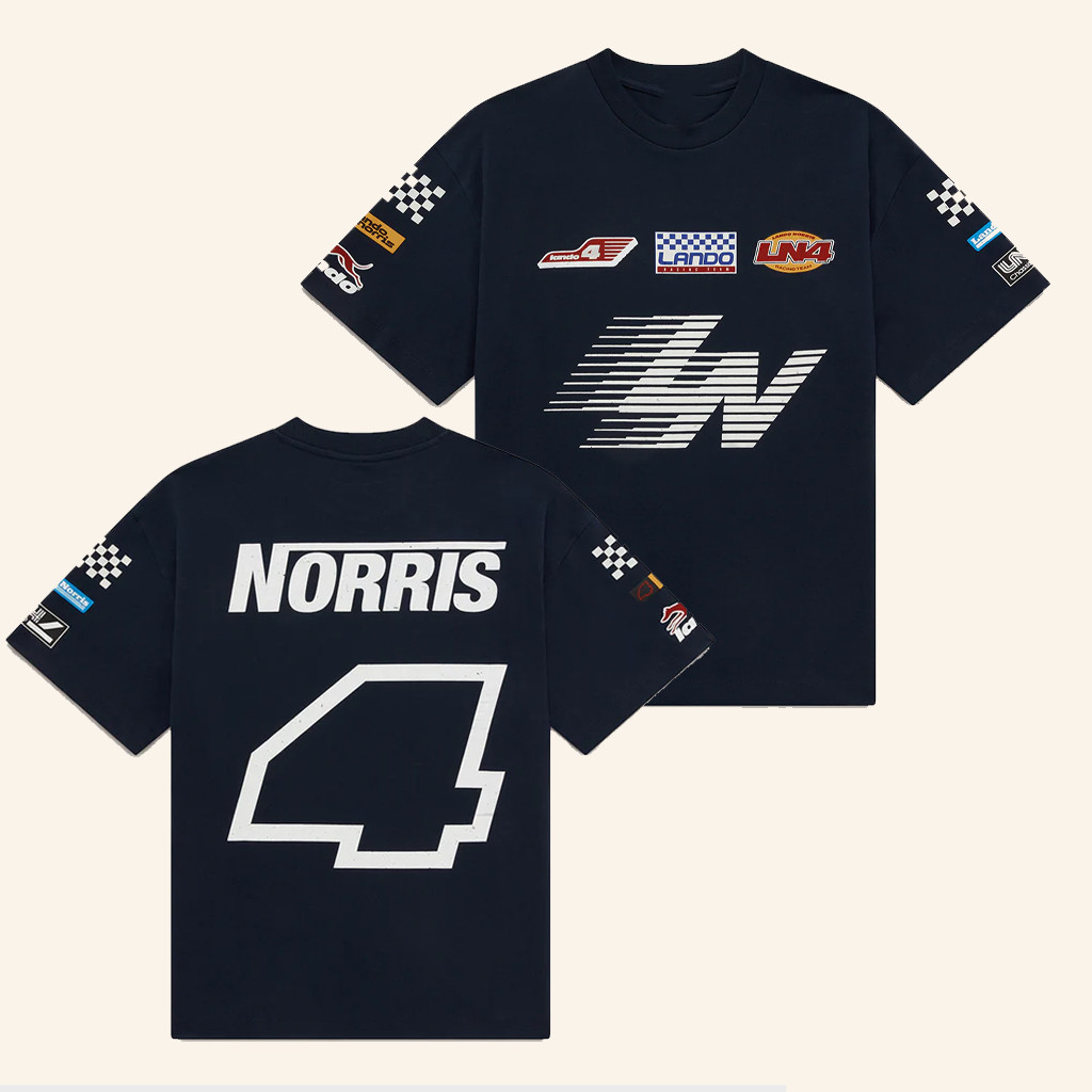 Lando Norris Merch Racer T-Shirt Christmas Gifts For Racing Lovers