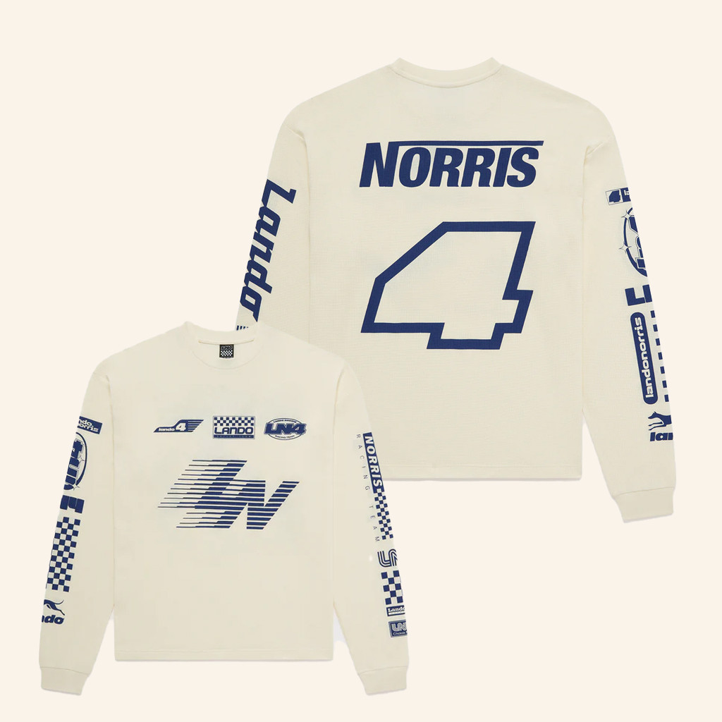 Lando Norris Merch Waffle Long Sleeve T-Shirt Birthday Gifts For Racing Lovers Lando Norris Merch Waffle Long Sleeve T-Shirt Birthday Gifts For Racing Lovers