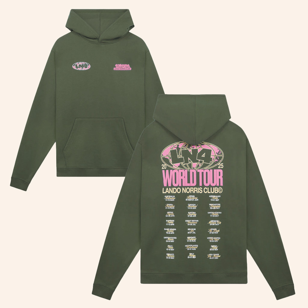 Lando Norris Merch World Tour Hoodie Gifts For Race Car Lovers Lando Norris Merch World Tour Hoodie Gifts For Race Car Lovers