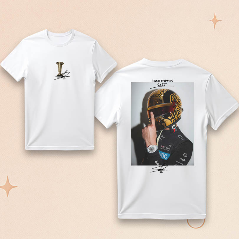 Lando Norris World Champion Shirt Lando Norris Merch Gifts For F1 Fans Lando Norris World Champion Shirt Lando Norris Merch Gifts For F1 Fans