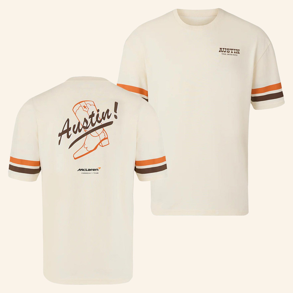 Lando Norris World Championship Merch 2025 McLaren F1 Austin GP T-Shirt WDC Clothing Gifts