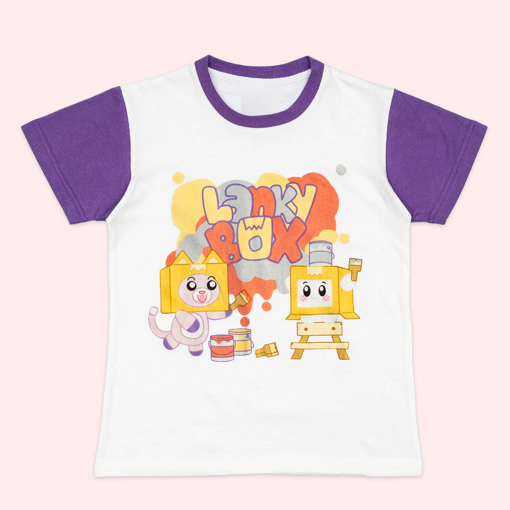 Lankybox Merch LankyBox Color Changing Mural T-Shirt Cute Gifts For Daughter Lankybox Merch LankyBox Color Changing Mural T-Shirt Cute Gifts For Daughter