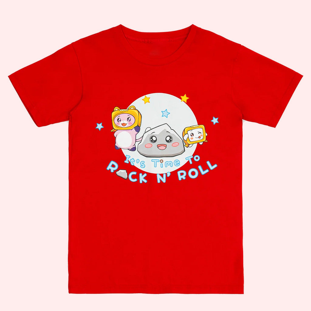 Lankybox Merch Rock N Roll T-Shirt Cute Gifts For Boyfriend Lankybox Merch Rock N Roll T-Shirt Cute Gifts For Boyfriend