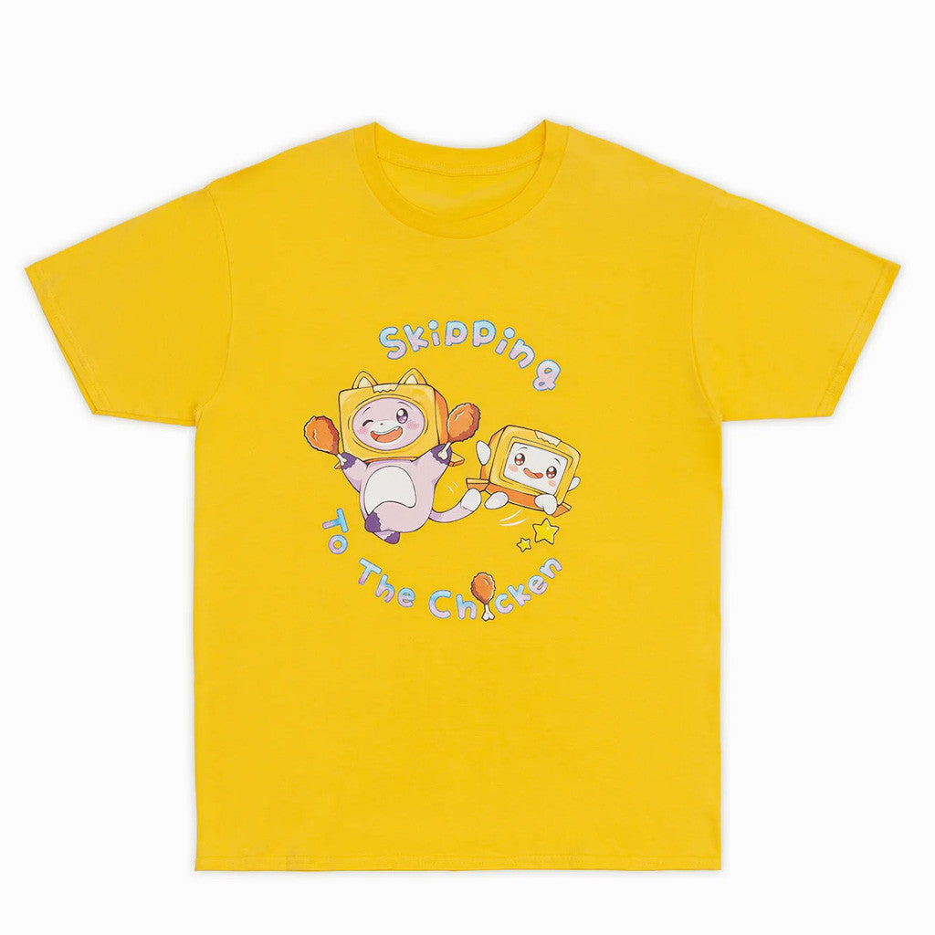 Lankybox Merch Skipping To The Chicken T-Shirt Cute Gifts For Son Lankybox Merch Skipping To The Chicken T-Shirt Cute Gifts For Son
