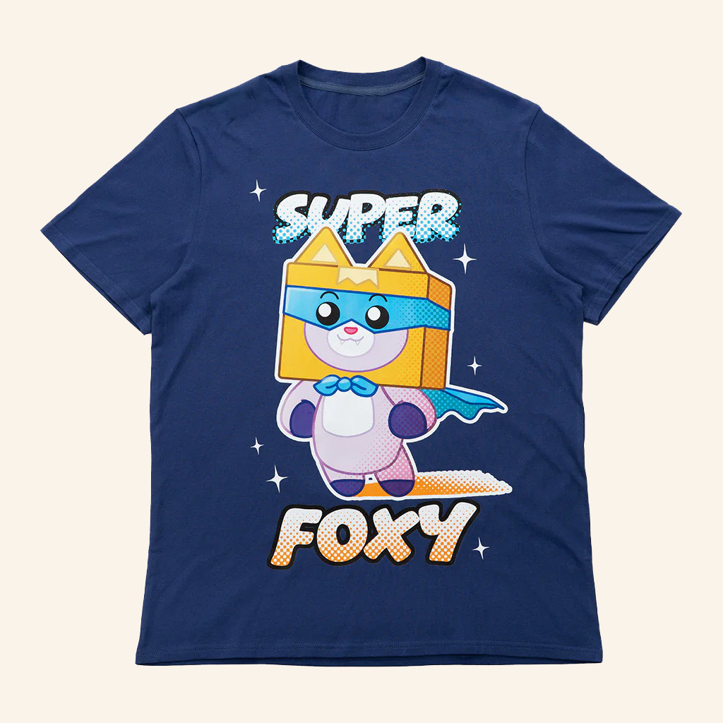 Lankybox Merch Super Foxy T-Shirt Birthday Presents For Son