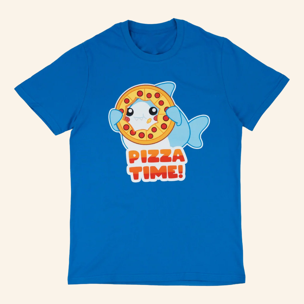 Lankybox Merch Thicc Shark Pizza Time T-Shirt Birthday Presents For Him Lankybox Merch Thicc Shark Pizza Time T-Shirt Birthday Presents For Him