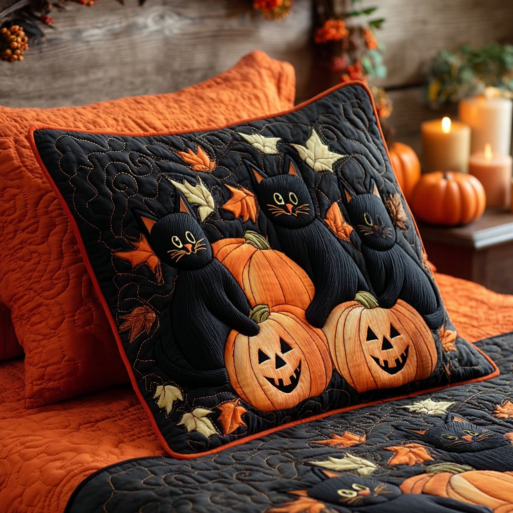 Lantern Keeper Quilted Pillow Case Cute Pillow Covers Cat Lady Gifts