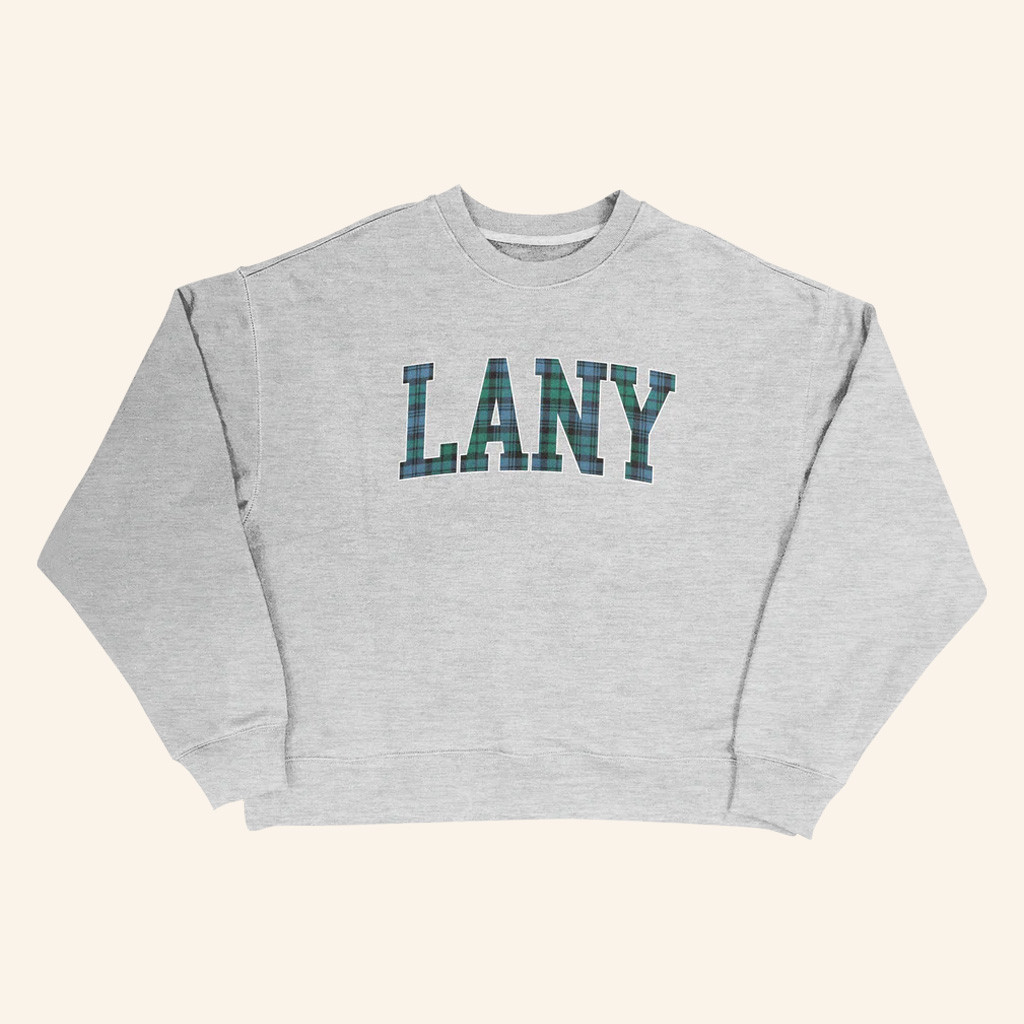 LANY Merch LANY Plaid Crewneck Sweatshirt Christmas Presents For Boyfriend