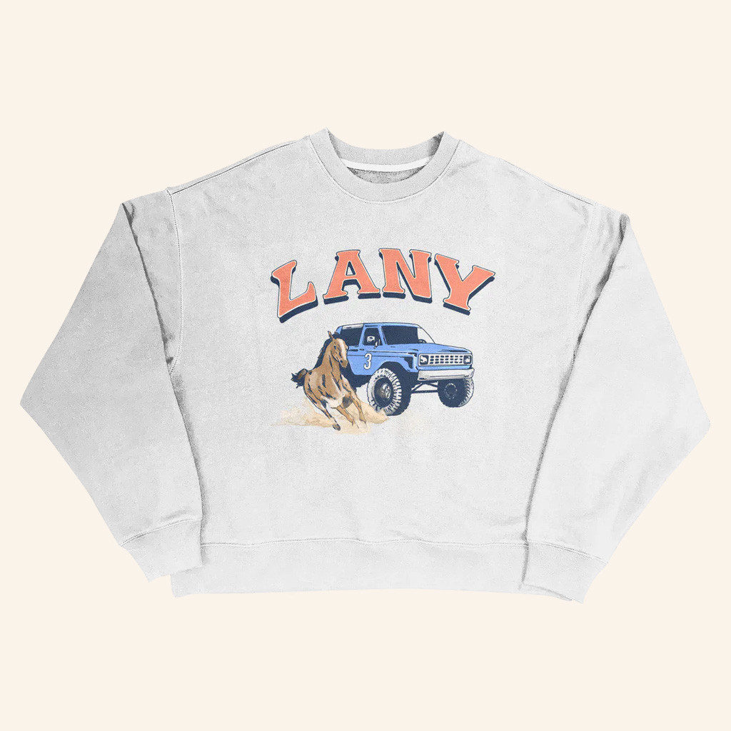 LANY Merch LANY Racing Crewneck Sweatshirt Best Gifts For Pop Fans LANY Merch LANY Racing Crewneck Sweatshirt Best Gifts For Pop Fans