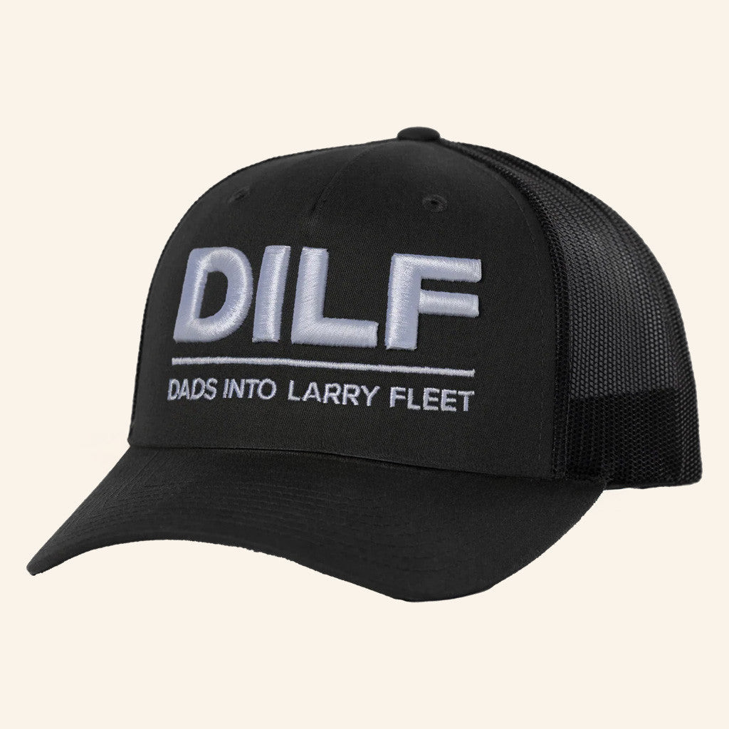 Larry Fleet Merch Tour 2025 DILF Embroidered Trucker Hat Gifts For Music Lovers Larry Fleet Merch Tour 2025 DILF Embroidered Trucker Hat Gifts For Music Lovers