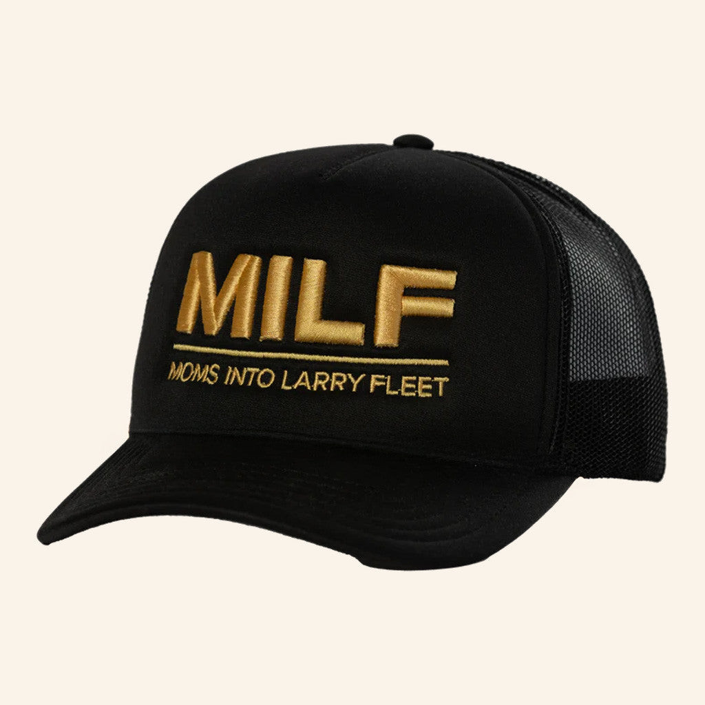 Larry Fleet Merch Tour 2025 MILF Trucker Hat Embroidered Unique Gifts For Music Lovers
