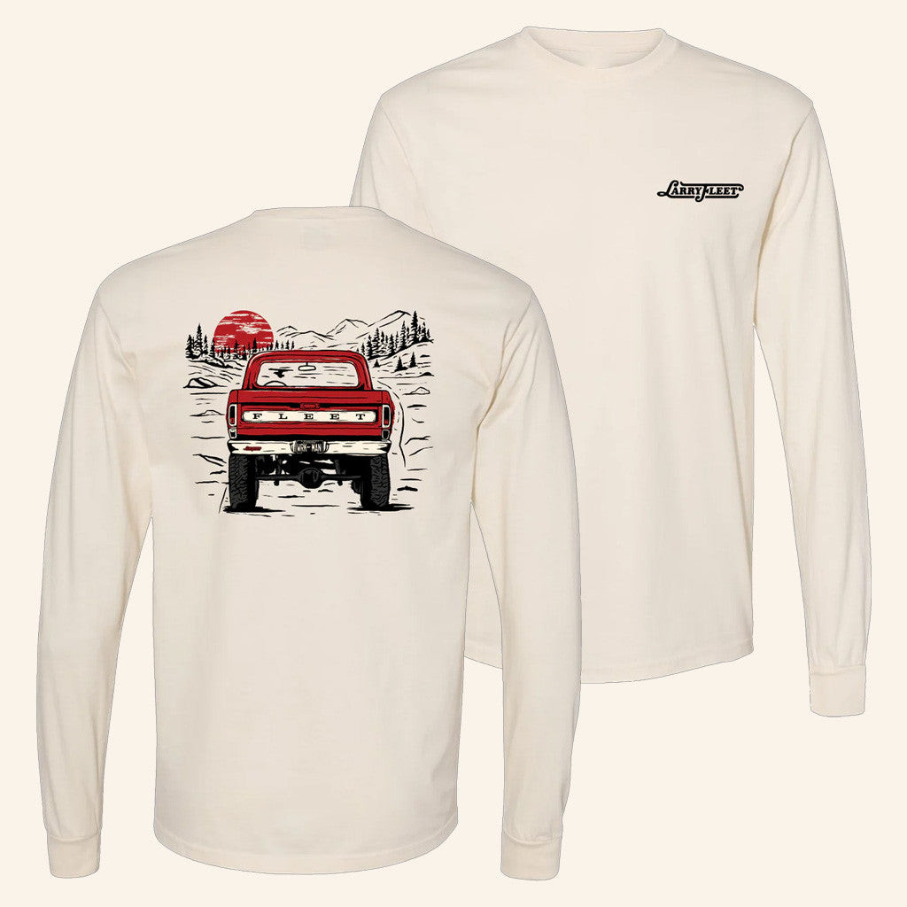 Larry Fleet Merch Tour 2025 Truck Long Sleeve T-Shirt Gifts For Dad