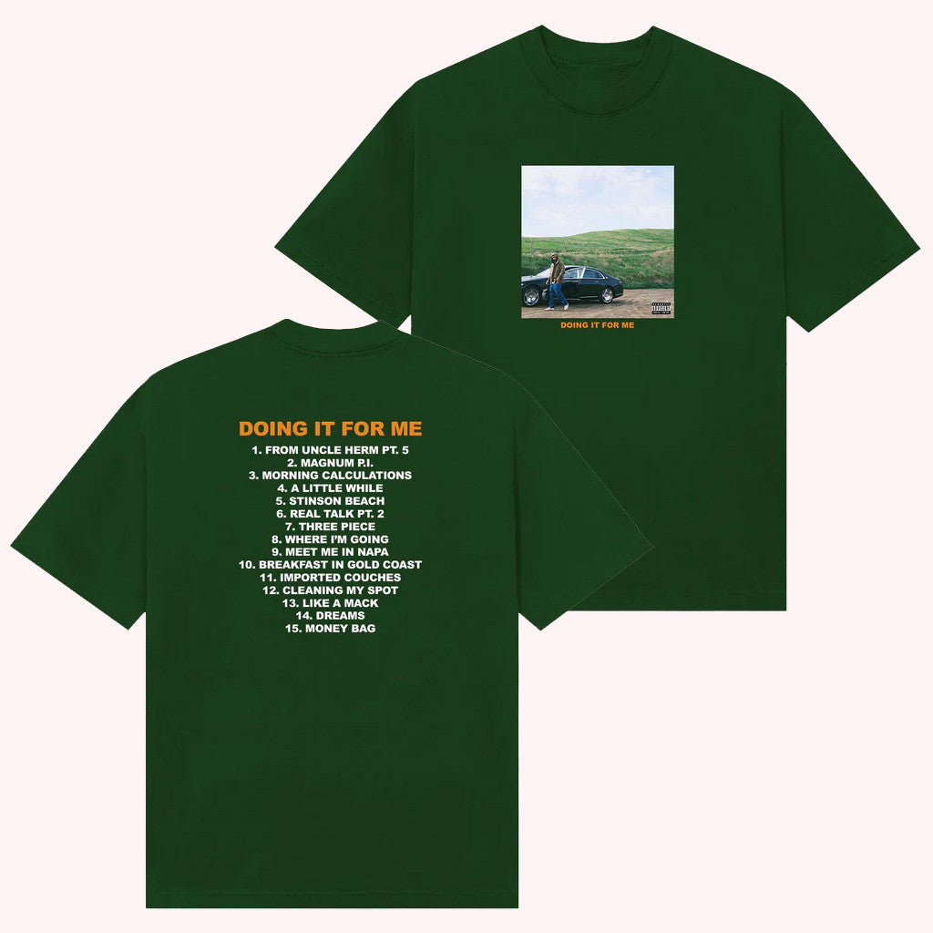 Larry June Merch DIFM Album T-Shirt Forest Green Gifts For Husband Larry June Merch DIFM Album T-Shirt Forest Green Gifts For Husband