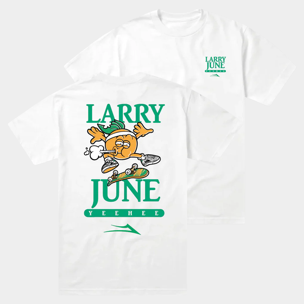 Larry June Merch Lakai Larry June Fresh Produce T-Shirt White Gift For Rap Lovers