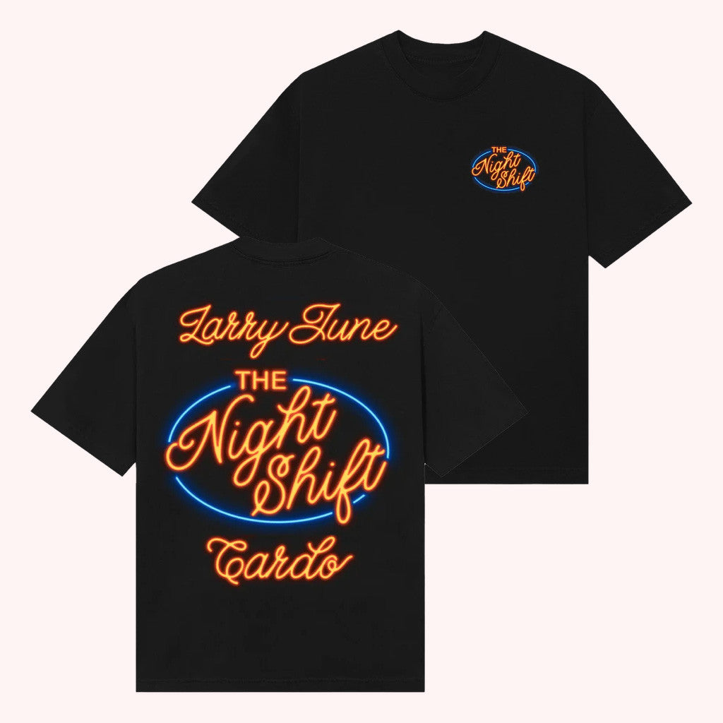 Larry June Merch The Night Shift Neon T-Shirt Presents For Him Larry June Merch The Night Shift Neon T-Shirt Presents For Him