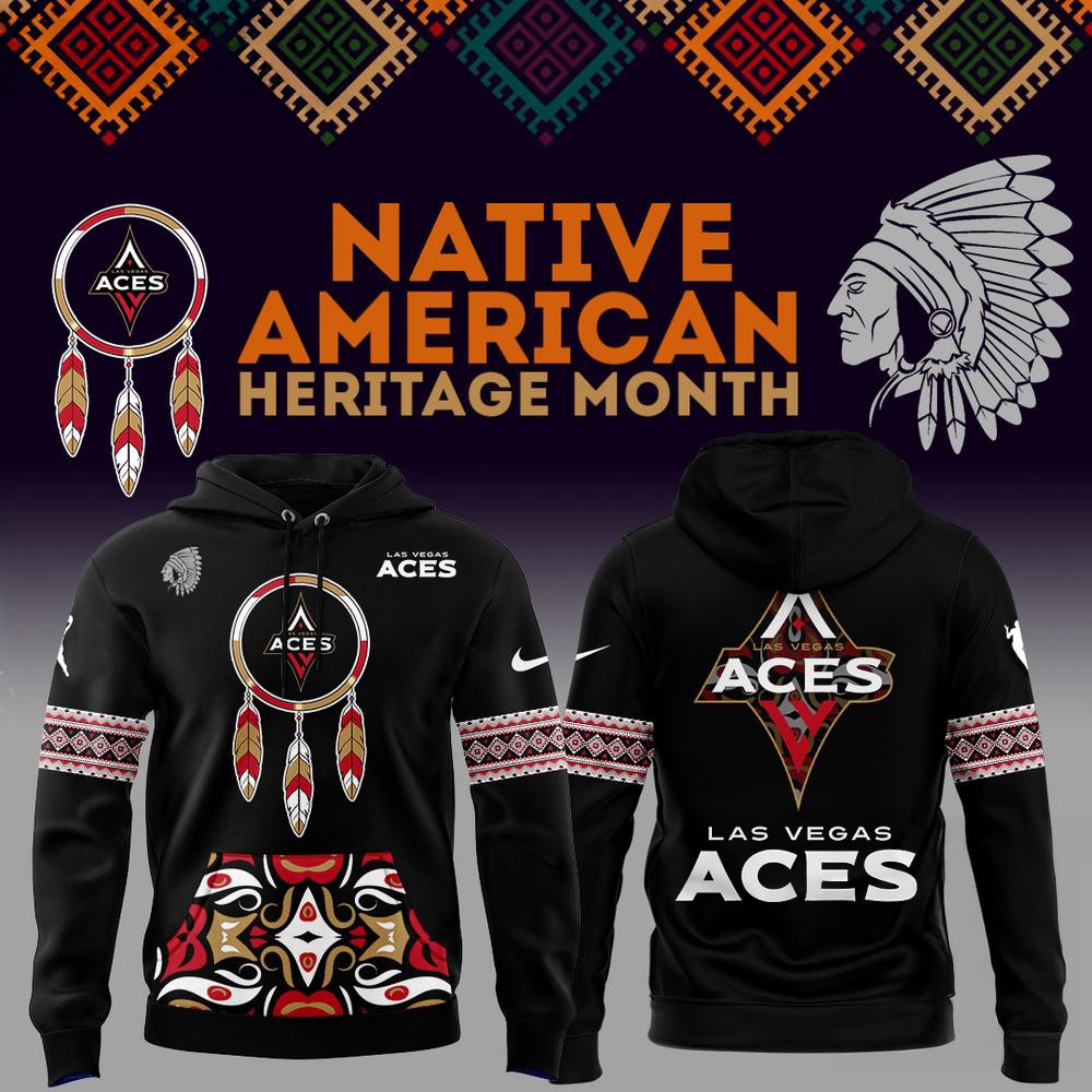 Las Vegas Aces National American Indian Heritage Month 3D Hoodie Gifts For Basketball Fan
