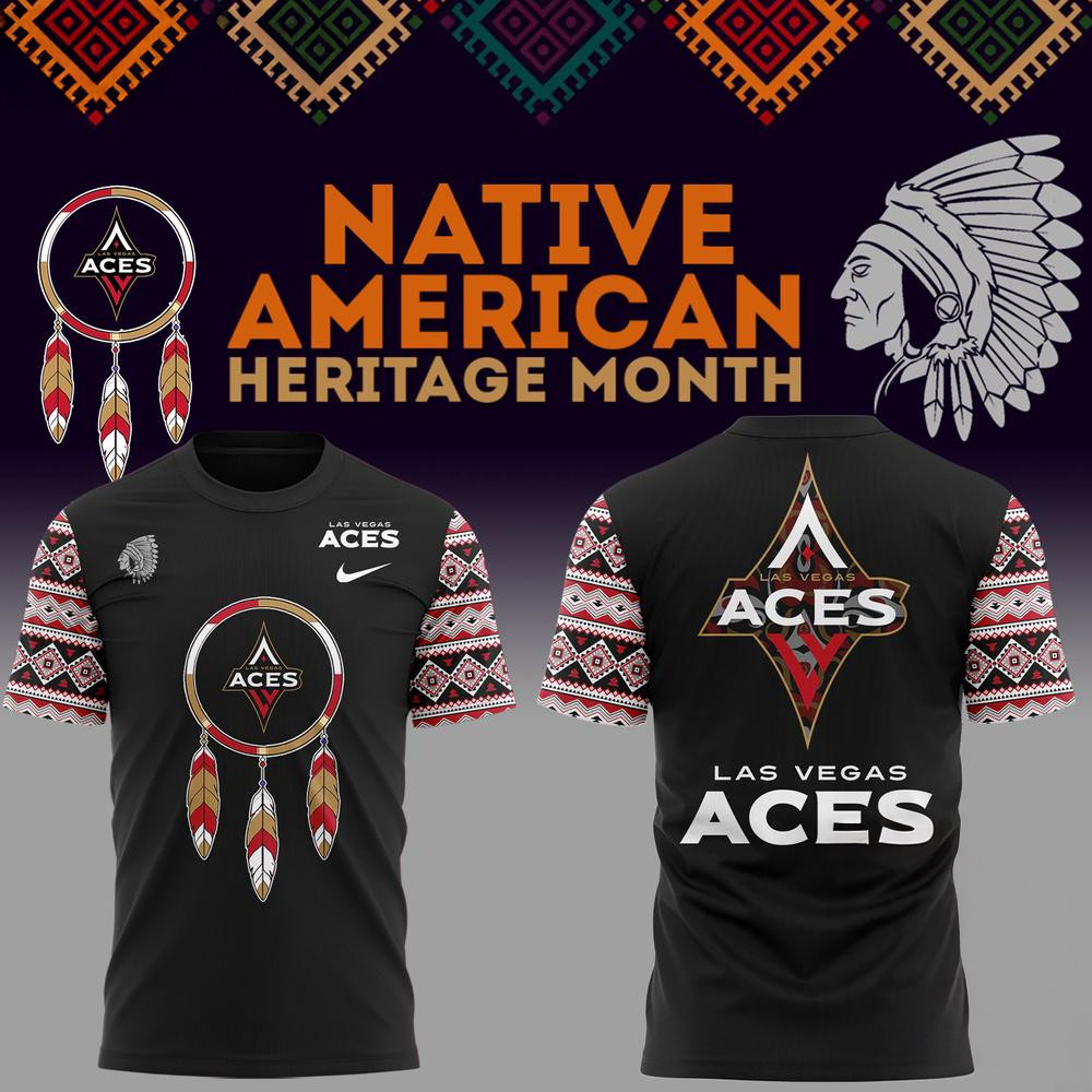 Las Vegas Aces National American Indian Heritage Month 3D Shirt Gifts For Basketball Fan