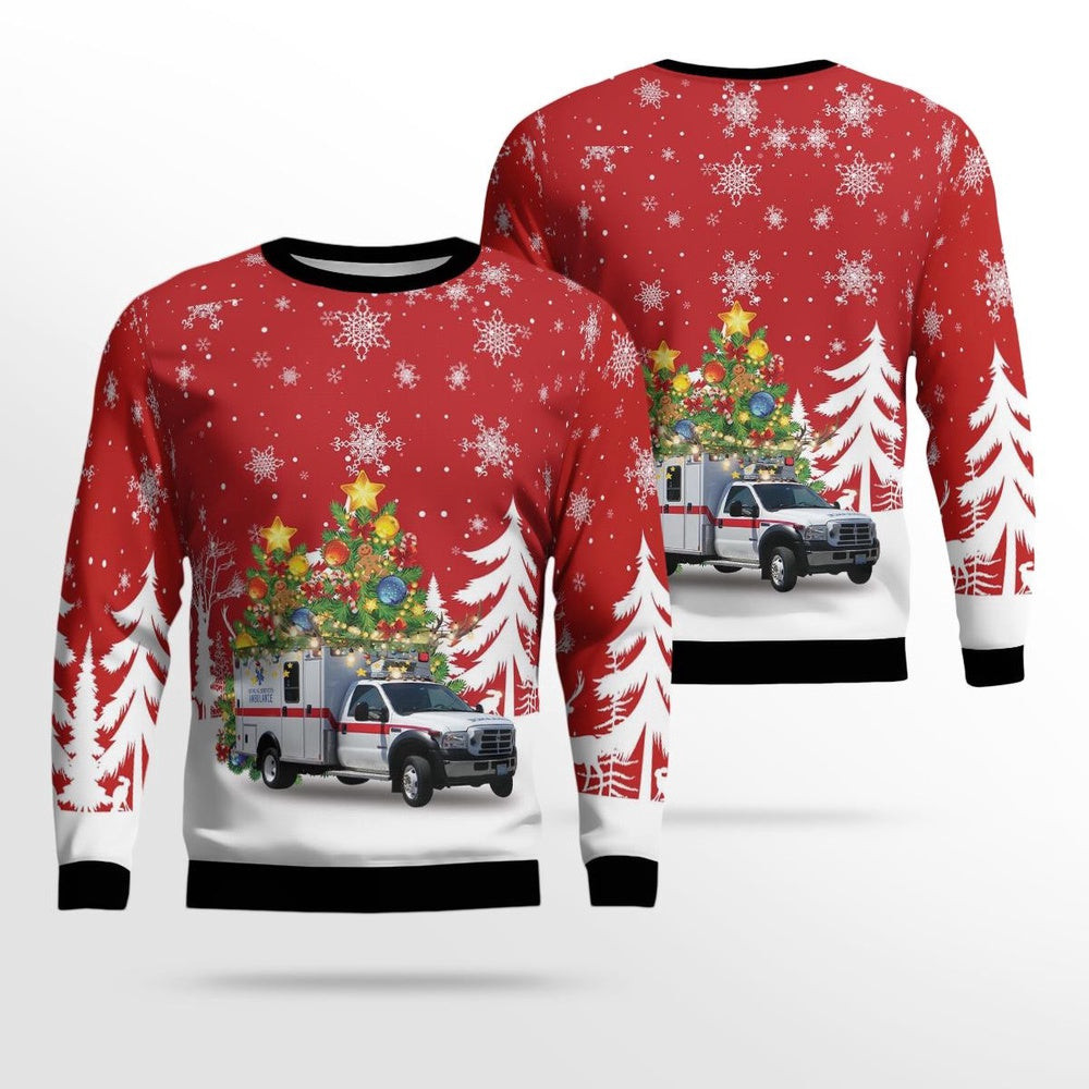 Las Vegas Nevada Guardian Elite Medical Services GEMS AOP Ugly Sweater Xmas Unisex Sweater Christmas Gifts For Men Women