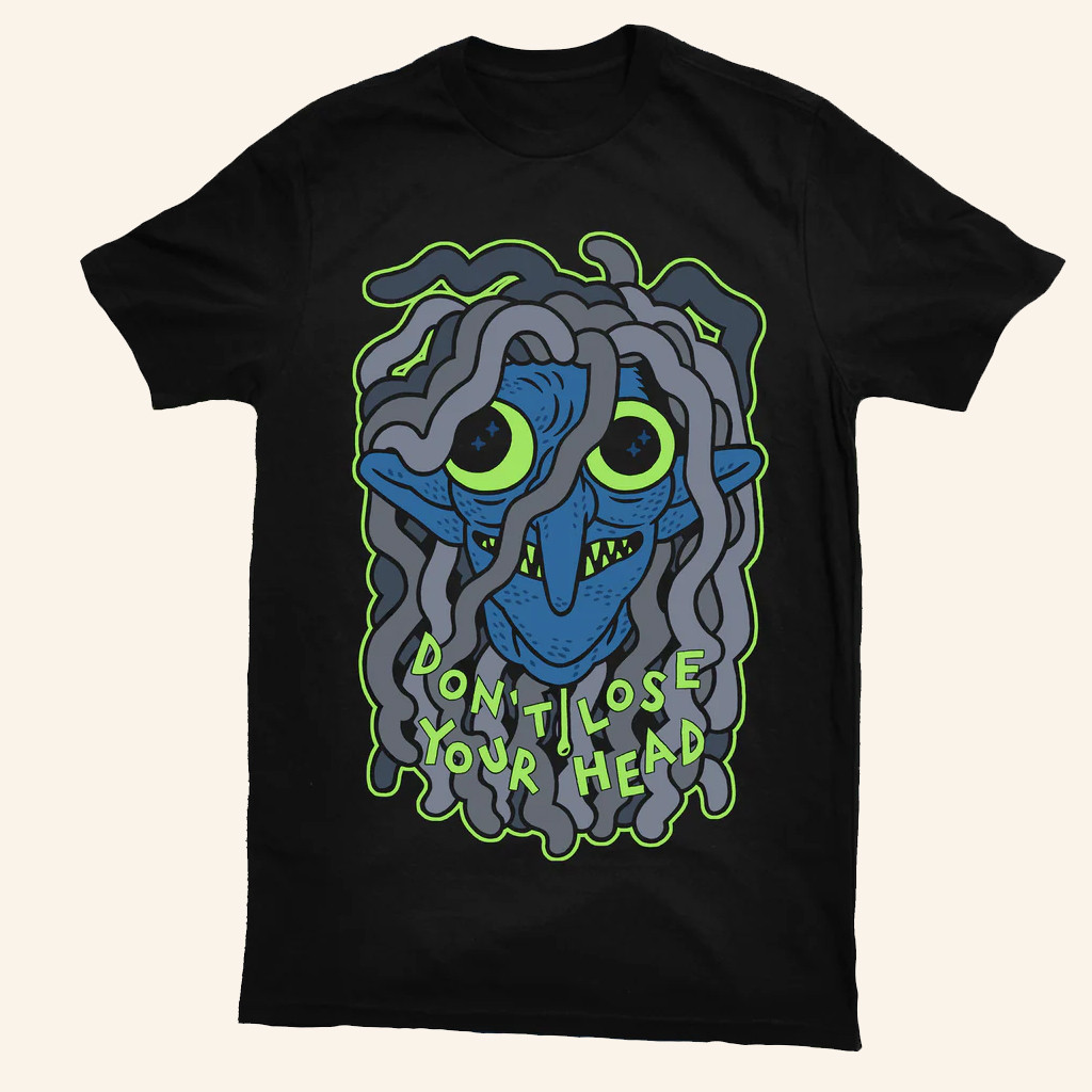 Laser Wolf Attack Merch Agatha Don't Lose Your Head Shirt Black Gifts For Dad