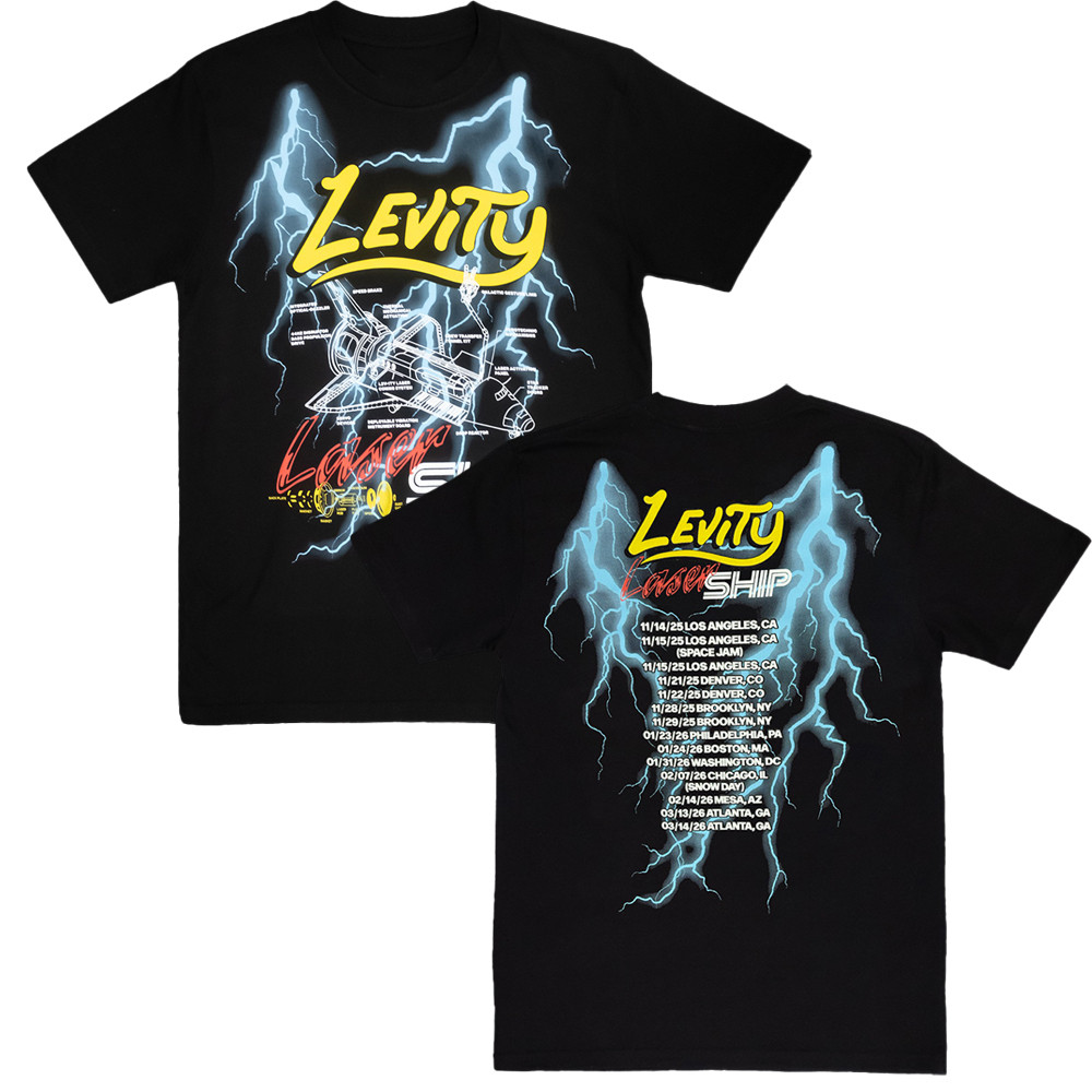 Lasership Tour 2025 Merch Lightning Tour T-Shirt Tour Date Shirt Gifts For Music Lovers